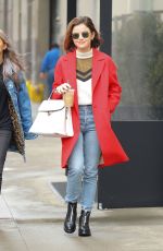 LUCY HALE Out in New York 03/08/2018
