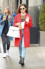 LUCY HALE Out in New York 03/08/2018