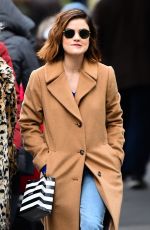 LUCY HALE Out Shopping on 5th Avenue in New York 03/05/2018