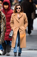 LUCY HALE Out Shopping on 5th Avenue in New York 03/05/2018