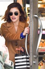LUCY HALE Out Shopping on 5th Avenue in New York 03/05/2018