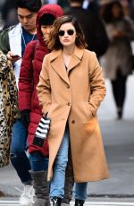 LUCY HALE Out Shopping on 5th Avenue in New York 03/05/2018