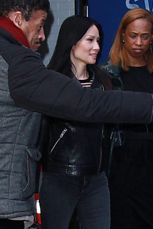 LUCY LIU Leaves Good Morning America in New York 03/23/2018