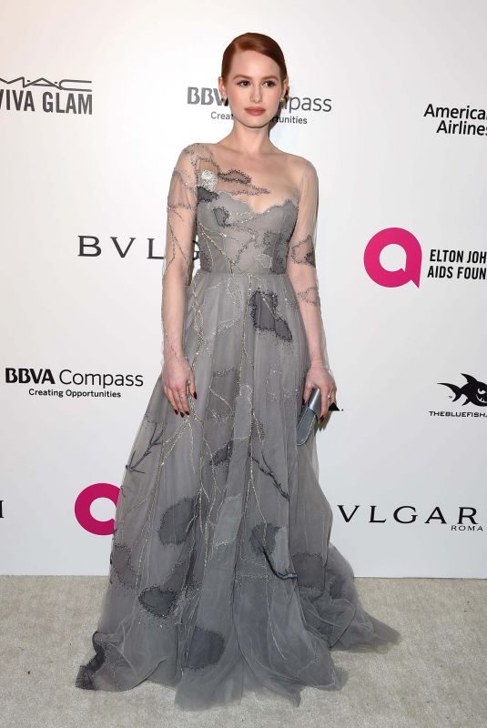 MADELAINE PETSCH at Eton John Aids Foundation Academy Awards Viewing Party in Los Angeles 03/04/2018