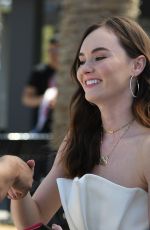 MADELINE CARROLL on the Set of Extra in Los Angeles 03/06/2018