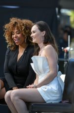 MADELINE CARROLL on the Set of Extra in Los Angeles 03/06/2018