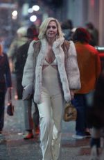 MAGGIE GYLLENHAAL on the Set of The Deuce, Season 2 in New York 03/16/2018