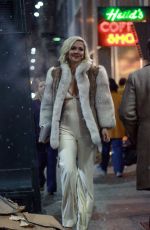 MAGGIE GYLLENHAAL on the Set of The Deuce, Season 2 in New York 03/16/2018