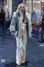 MAGGIE GYLLENHAAL on the Set of The Deuce, Season 2 in New York 03/16/2018