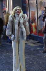 MAGGIE GYLLENHAAL on the Set of The Deuce, Season 2 in New York 03/16/2018