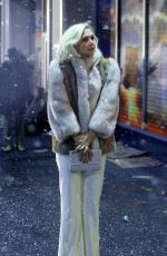 MAGGIE GYLLENHAAL on the Set of The Deuce, Season 2 in New York 03/16/2018