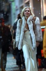 MAGGIE GYLLENHAAL on the Set of The Deuce, Season 2 in New York 03/16/2018