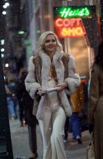 MAGGIE GYLLENHAAL on the Set of The Deuce, Season 2 in New York 03/16/2018