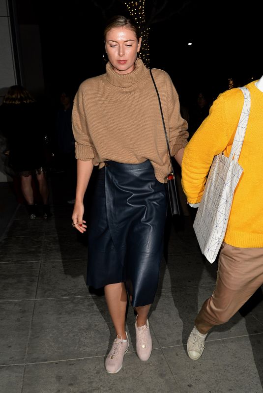 MARIA SHARAPOVA Arrive at Gagosian Gallery in Beverly Hills 03/01/2018