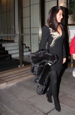 MARISOL NICHOLS Leave Her Hotel in Paris 03/30/2018