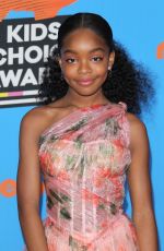 MARSAI MARTIN at 2018 Kids’ Choice Awards in Inglewood 03/24/2018