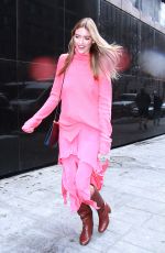 MARTHA HUNT Arrives at Good Morning America in New York 03/08/2018