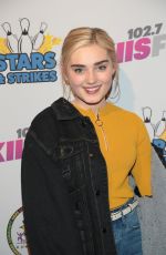 MEG DONNELLY at 2018 Stars & Strikes Celebrity Bowling in Studio City 03/22/2018