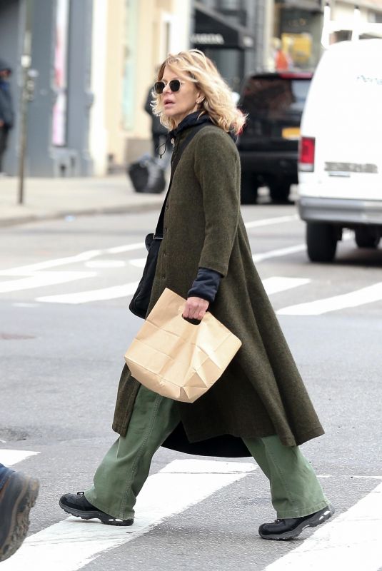 MEG RYAN Out and About in New York 03/05/2018