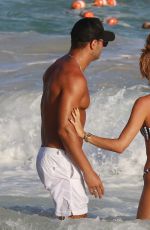 MEGAN MCKENNA in Bikini on the Beach in Barbados 03/22/2018