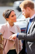 MEGHAN MARKLE Arrives at Eikon Centre in Lisburn 03/22/2018