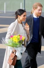 MEGHAN MARKLE Arrives at Eikon Centre in Lisburn 03/22/2018