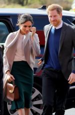 MEGHAN MARKLE Arrives at Eikon Centre in Lisburn 03/22/2018