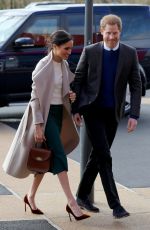 MEGHAN MARKLE Arrives at Eikon Centre in Lisburn 03/22/2018