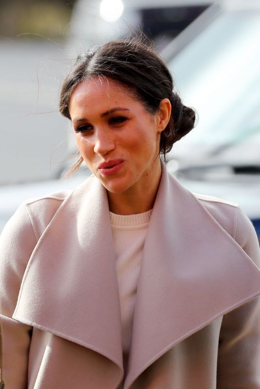 MEGHAN MARKLE Arrives at Eikon Centre in Lisburn 03/22/2018