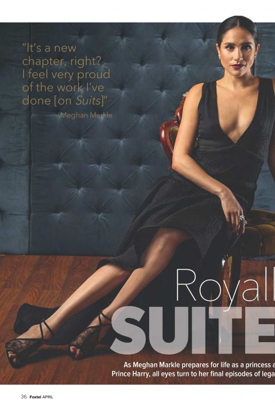 MEGHAN MARKLE in Foxtel Magazine, April 2018