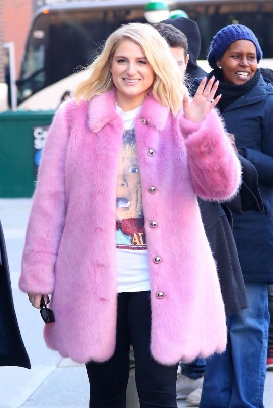 MEGHAN TRAINOR Out and About in New York 03/06/2018