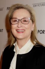 MERYL STREEP at Final Portrait Screening at Guggenheim Museim in New York 03/22/2018