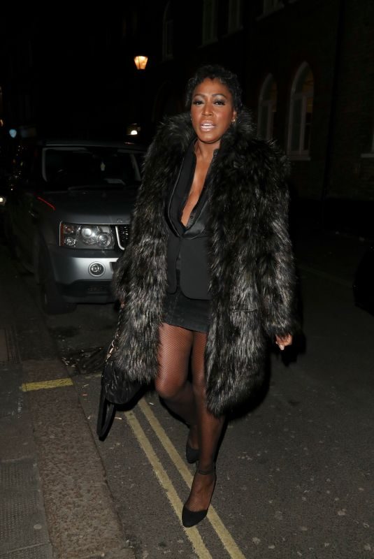 MICA PARIS Leaves Ivy Restaurant in London 03/20/2018