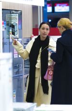 MICHELLE HUNZIKER and AURORA RAMAZZOTTI Out Shopping in Milan 03/19/2018
