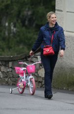MICHELLE HUNZIKER Out at a Park in Bergamo 03/31/2018