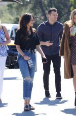 MICHELLE KEEGAN on the Set of Extra in Los Angeles 03/05/2018