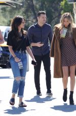 MICHELLE KEEGAN on the Set of Extra in Los Angeles 03/05/2018
