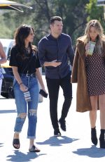 MICHELLE KEEGAN on the Set of Extra in Los Angeles 03/05/2018