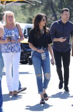 MICHELLE KEEGAN on the Set of Extra in Los Angeles 03/05/2018
