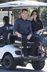 MICHELLE KEEGAN on the Set of Extra in Los Angeles 03/05/2018