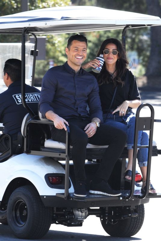 MICHELLE KEEGAN on the Set of Extra in Los Angeles 03/05/2018