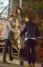 MICHELLE MONAGHAN and Peter White Out for Dinner in Los Angeles 03/20/2018