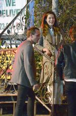 MICHELLE MONAGHAN and Peter White Out for Dinner in Los Angeles 03/20/2018