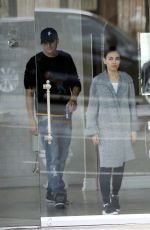 MILA KUNIS and Ashton Kutcher Out Shopping in Los Angeles 03/23/2018