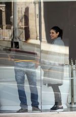 MILA KUNIS and Ashton Kutcher Out Shopping in Los Angeles 03/23/2018