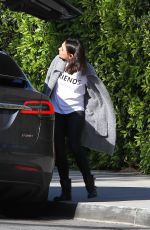 MILA KUNIS Out and About in Los Angeles 03/09/2018