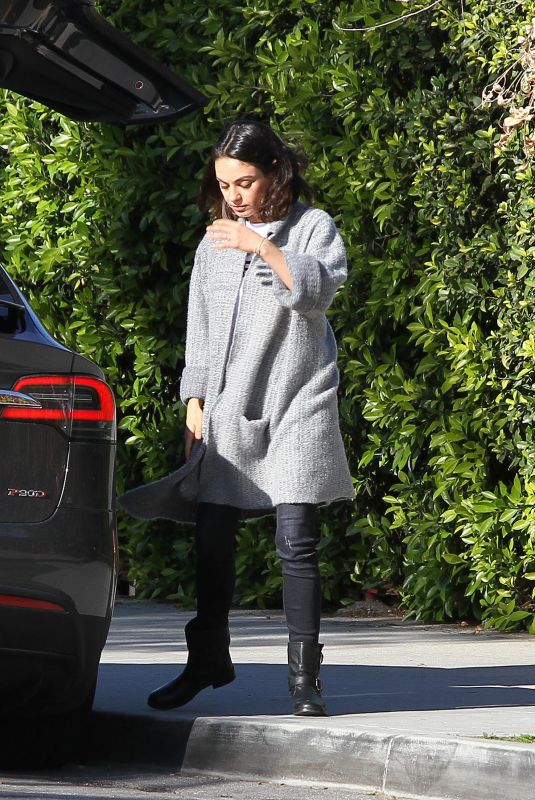 MILA KUNIS Out and About in Los Angeles 03/09/2018
