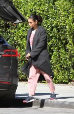 MILA KUNIS Out and About in Los Angeles 03/19/2018