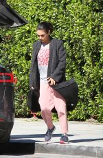 MILA KUNIS Out and About in Los Angeles 03/19/2018