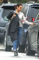 MILA KUNIS Out and About in Los Angeles 03/21/2018